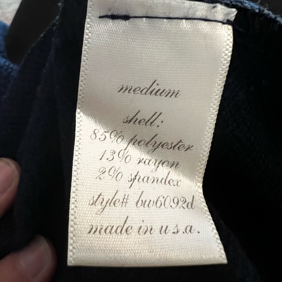 Dress short sleeve Size Med color Blue with Black design pre loved - Picture 6 of 7